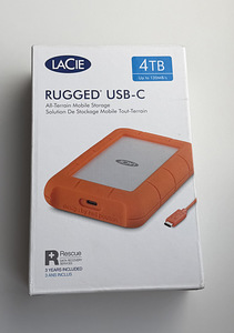 LaCie Rugged USB-C 4TB , Orange (1 foto / 4)
