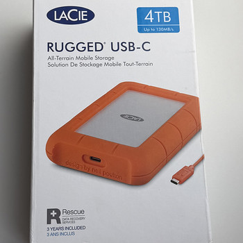 LaCie Rugged USB-C 4TB , Orange