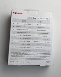 Toshiba Canvio Basics USB-C 2TB , Black (2 фото из 5)