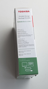 Toshiba Canvio Basics USB-C 2TB , Black (4 фото из 5)