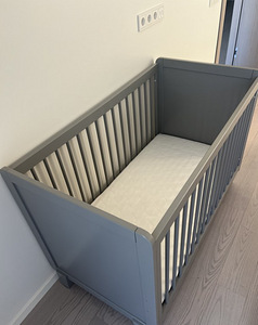 Lastevoodi(120 × 60cm) + Nordbaby madrats, väga heas seisus! (2 foto / 5)