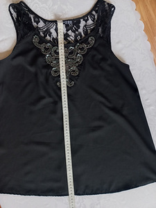 Must topp / top / pluus. Suurus sobib M-L. (3 foto / 3)