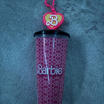 Barbie plastic water cup