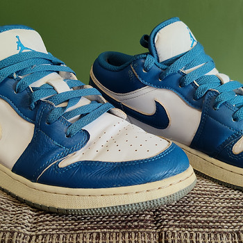 Кроссовки 39 Air Jordan Nike Low кожаные