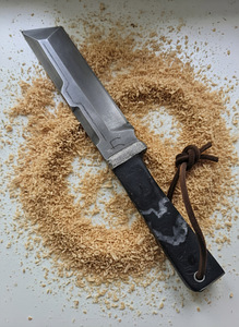 Handmade Tactical Nata Tanto Knife, 80CrV2 High Carbon Steel (9 foto / 10)