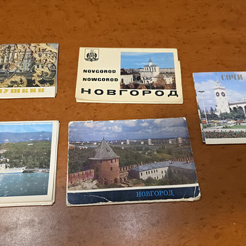 Открытки коллекционные. Наборы. Города