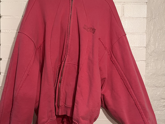 Vetements roosa oversized lukuga hoodie
