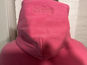Розовое oversized худи на молнии Vetements (6 фото из 6)