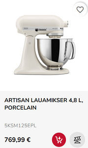 KitchenAid планетарный миксер 5KSM150PSEWH (1 фото из 7)