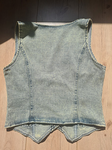 Vest, žilet, Y2k, grunge, denim (1 foto / 2)
