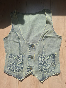 Vest, žilet, Y2k, grunge, denim (2 foto / 2)
