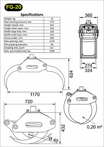 Forester FT-9 лесовозный прицеп, подъёмник FC-67L (2 фото из 8)