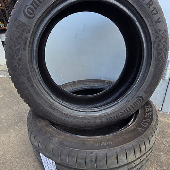 215 55R17 Continental PremiumContact7 DOT24, 80% mustrit 2tk