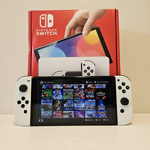 Nintendo Switch OLED CFW + 35 игр + SD 256GB (1 фото из 2)