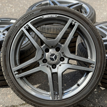 19" Mercedes-Benz AMG разноширокие диски 5x112 + летние шины