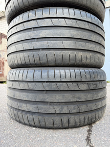 19" Mercedes-Benz AMG разноширокие диски 5x112 + летние шины (8 фото из 10)