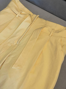New Look жёлтые брюки с высокой талией и поясом, размер 42 (XL) (1 фото из 5)