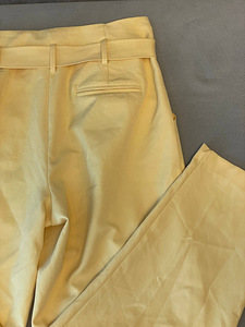 New Look жёлтые брюки с высокой талией и поясом, размер 42 (XL) (4 фото из 5)