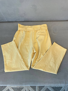 New Look жёлтые брюки с высокой талией и поясом, размер 42 (XL) (5 фото из 5)