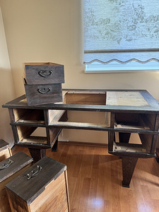 Antiik kirjutuslaud 120 cm (9 foto / 10)