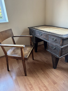 Art Deco Antiik kirjutuslaud 120cm (2 foto / 10)