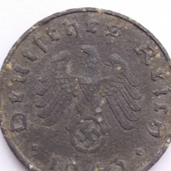10 Reichspfennig (reichspfennig) 1943 A Saksamaa, 3. Reich.