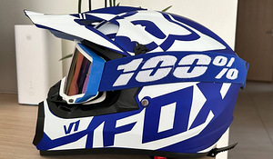 Kaitsekiiver Fox V1 prillidega 100% (2 foto / 2)