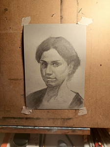 Portree tellimise peale foto järgi — pliiatsi- ja söejoonist (2 foto / 4)