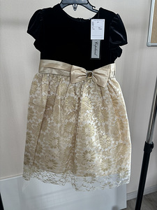 Uus pidulik tüdrukute kleit 110 cm 5-aastasele (2 foto / 6)
