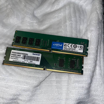 Две плашки ddr4 по 8 гб
