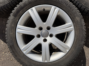 17" Audi originaalveljed 5x112 + naastrehvid 235/50/17 (5 foto / 8)