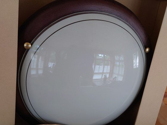 Pruuni puiduga laelamp 30 cm