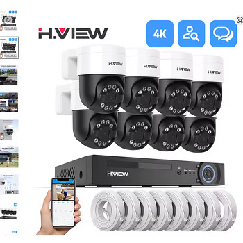 Камера видеонаблюдения H.view 8CH 4K 5MP 8MP CCTV Security Camera