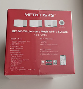 Mercusys HALO H27BE Dual-Band Wi-Fi 7 Router , 3 pcs (4 foto / 5)