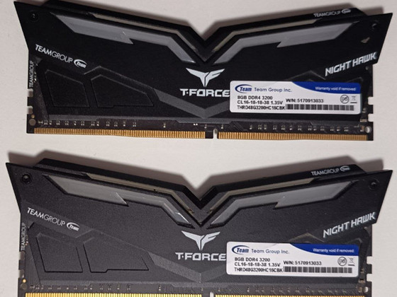 DDR4 RAM 2 x 8gb 3200 Mhz