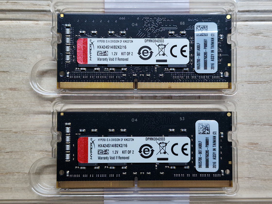 16GB (2x8GB) DDR4 2400 CL14 260 HYPERX-KINGSTON SODIMM Kit