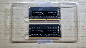 16GB (2x8GB) DDR4 2400 CL14 260 HYPERX-KINGSTON SODIMM комплект (2 фото из 3)