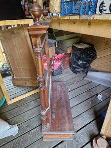 Antiikne puidust peeglilaud (4 foto / 5)