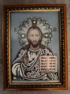 Икона из бисера (2 фото из 3)