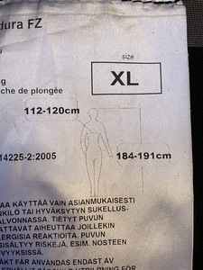 Ursuit Cordura FZ kuiv sukeldumisülikond - XL (3 foto / 7)