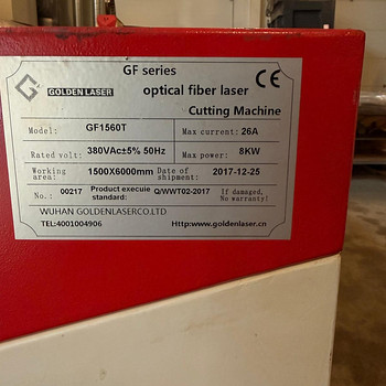 Metalli fiber laserlõikur 3kw 6000*1500mm