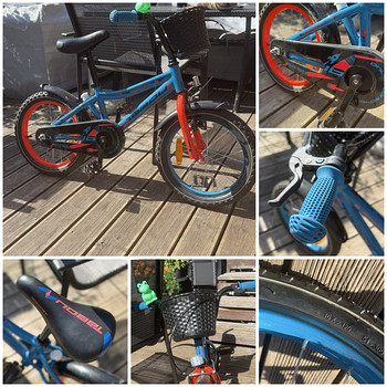 Детский велосипед TABOU Rocket CS ALU, 16″ чёрно-оранжевый