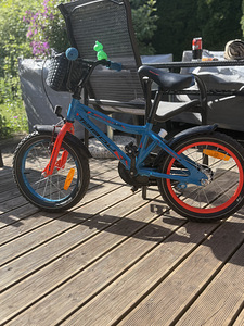 Детский велосипед TABOU Rocket CS ALU, 16″ чёрно-оранжевый (3 фото из 7)