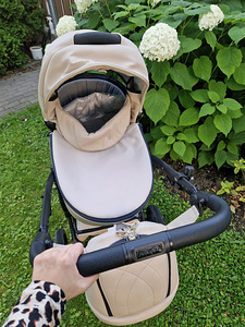 Детская коляска Junama Space Eco 3 в 1, Beige/Latte (2 фото из 6)