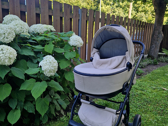 Детская коляска Junama Space Eco 3 в 1, Beige/Latte