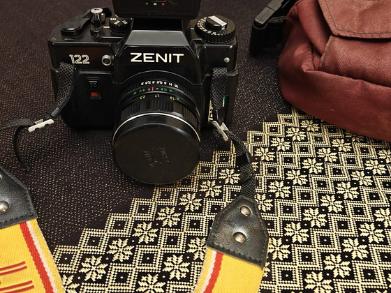 ZENIT-122 filmikaamera koos HELIOS objektiivi ja UNOMAT 20 B