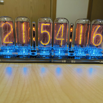 Настольные часы Nixie. Подарок.