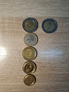 Euro mündid MALTA (1 foto / 2)