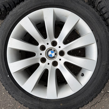 17" оригинальные диски BMW style 244 5x120 + шипованные шины 225/50