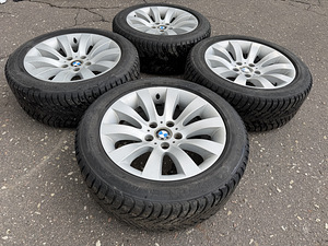 17" BMW style 244 originaalveljed 5x120 + naastrehvid 225/50 (6 foto / 7)